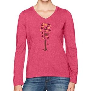 Life is Good Long Sleeve Cool Vee Guitar Tree Tee